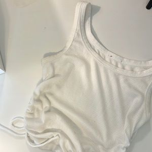 Princess Polly white crop tank.